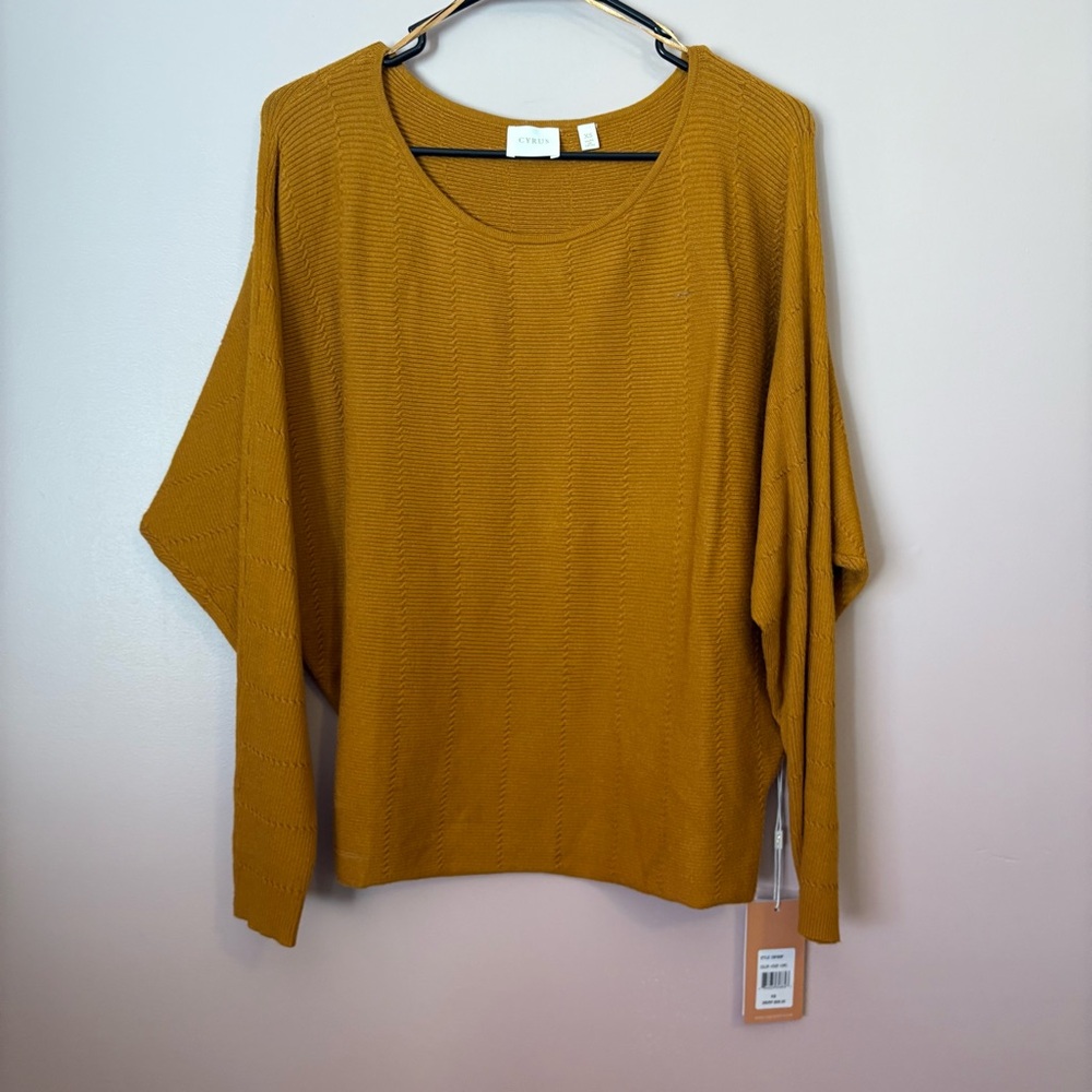 ❤️($89) Cyrus NWT Women's Russet Sweater
